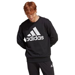 Adidas: Чёрная толстовка 