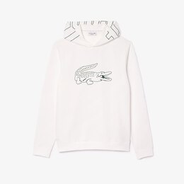 Lacoste: Белая толстовка 