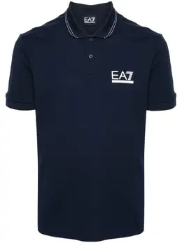 Ea7 Emporio Armani: Синее поло 