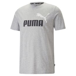 PUMA: Серая футболка  Ess