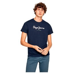 Pepe Jeans: Синяя футболка 