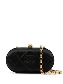 CHANEL Pre-Owned: Чёрная сумка через плечо