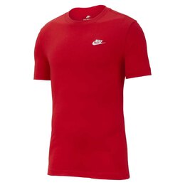 Nike: Красная футболка  Sportswear Club