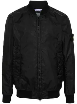 Stone Island: Чёрная куртка  Compass