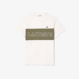 Lacoste: Бежевая футболка 