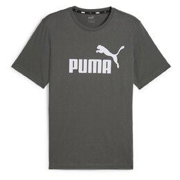 PUMA: Серая футболка  Ess