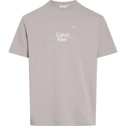 Calvin Klein: Бежевая футболка 