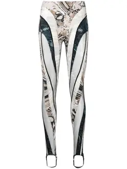 Mugler: Легинсы с принтом 