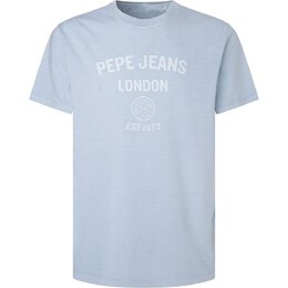 Pepe Jeans: Синяя футболка 