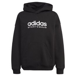 Adidas: Чёрная толстовка 