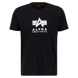 Alpha Industries: Чёрная футболка 