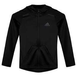 Adidas: Чёрная толстовка 