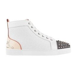 Christian Louboutin: Белые кроссовки  Lou Spikes