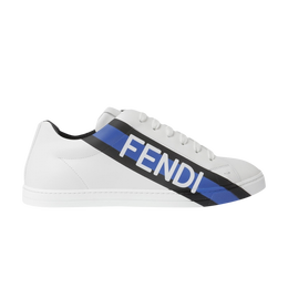 Fendi: Белые кроссовки  Blue