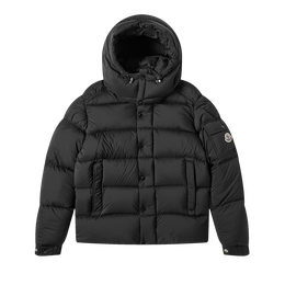 Moncler: Чёрная куртка 