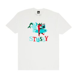 Stussy: Белая футболка