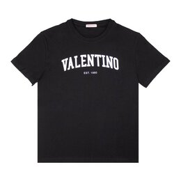 Valentino: Чёрная футболка 