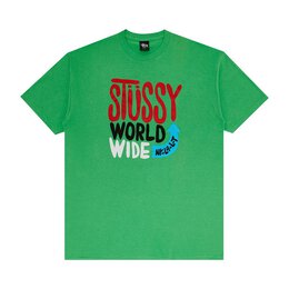 Stussy: Зелёная футболка