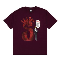 Stussy: Фиолетовая футболка 