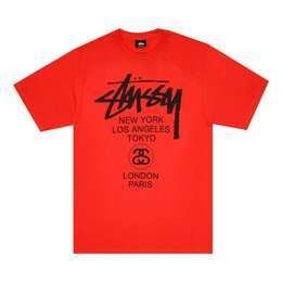 Stussy: Красная футболка 