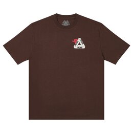 Palace: Коричневая футболка 