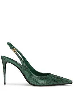 Dolce & Gabbana: Зелёные туфли 