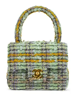 CHANEL Pre-Owned: Зелёная сумка 