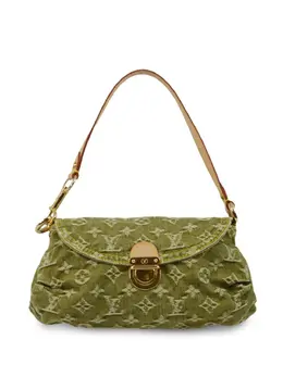 Louis Vuitton Pre-Owned: Зелёная сумка