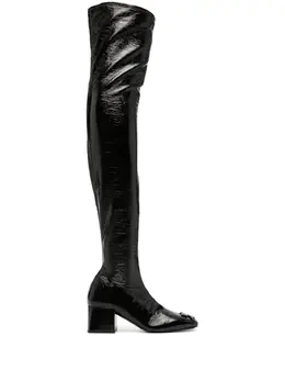 Courrèges: Чёрные ботинки 