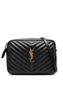 Saint Laurent: Чёрная сумка через плечо  Lou