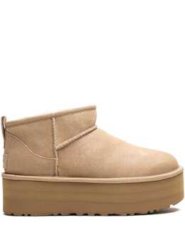 UGG: Бежевые ботинки  Ultra Mini