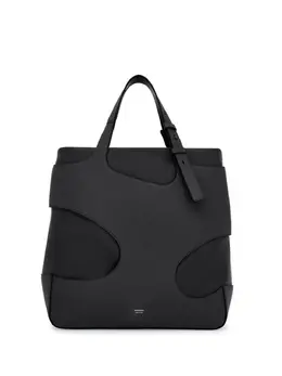 Ferragamo: Чёрная сумка-шоппер 