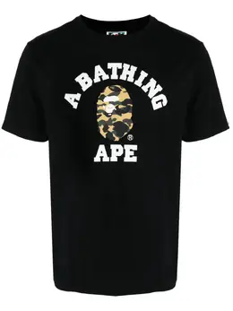 A BATHING APE®: Хлопковая футболка 