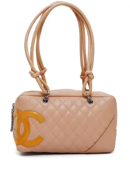 CHANEL Pre-Owned: Бежевая сумка 