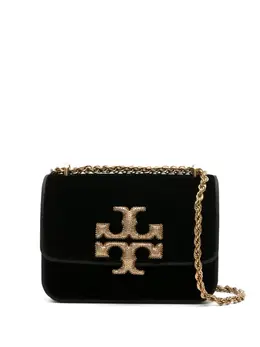 Tory Burch: Чёрная сумка через плечо  Eleanor