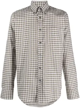 Canali: Тёмная рубашка 