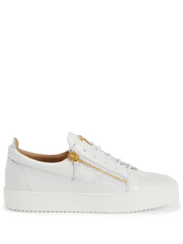 Giuseppe Zanotti: Белые кроссовки  Frankie