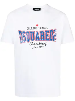Dsquared2: Футболка  College с принтом