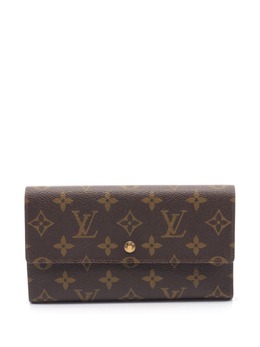 Louis Vuitton Pre-Owned: Коричневый кошелёк