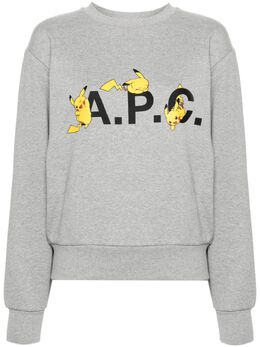 A.P.C.: Свитшот с принтом