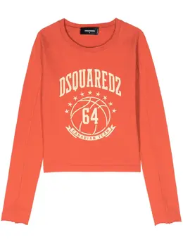 Dsquared2: Хлопковая футболка  College