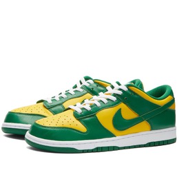 Nike: Зелёные кроссовки Dunk Low SP