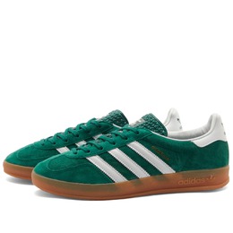 Adidas: Зелёные кроссовки  Gazelle Indoor