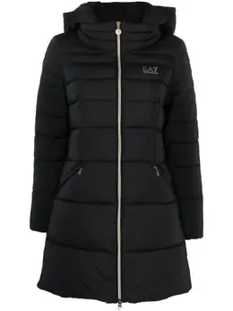 Ea7 Emporio Armani: Пальто с принтом 