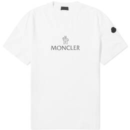 Moncler: Белая футболка 