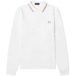 Fred Perry: Белое поло  Twin Tipped