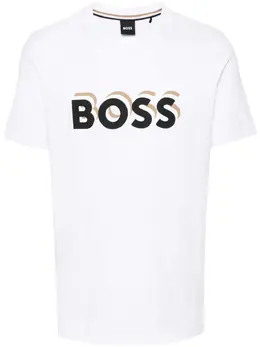 BOSS: Футболка с принтом 