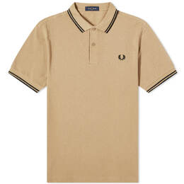 Fred Perry: Чёрное поло  Twin Tipped