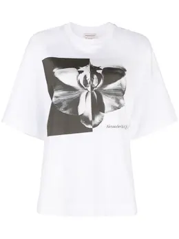 Alexander McQueen: Футболка с принтом 