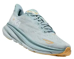 Hoka: Зелёные кроссовки